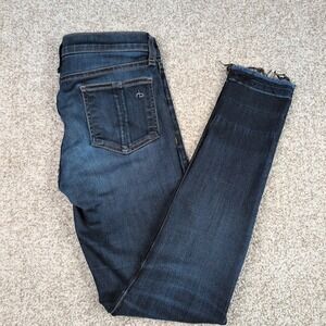Rag & Bone JEAN Women's Size‎ 27 Dearborn Wash Skinny Jeans Frayed Hem